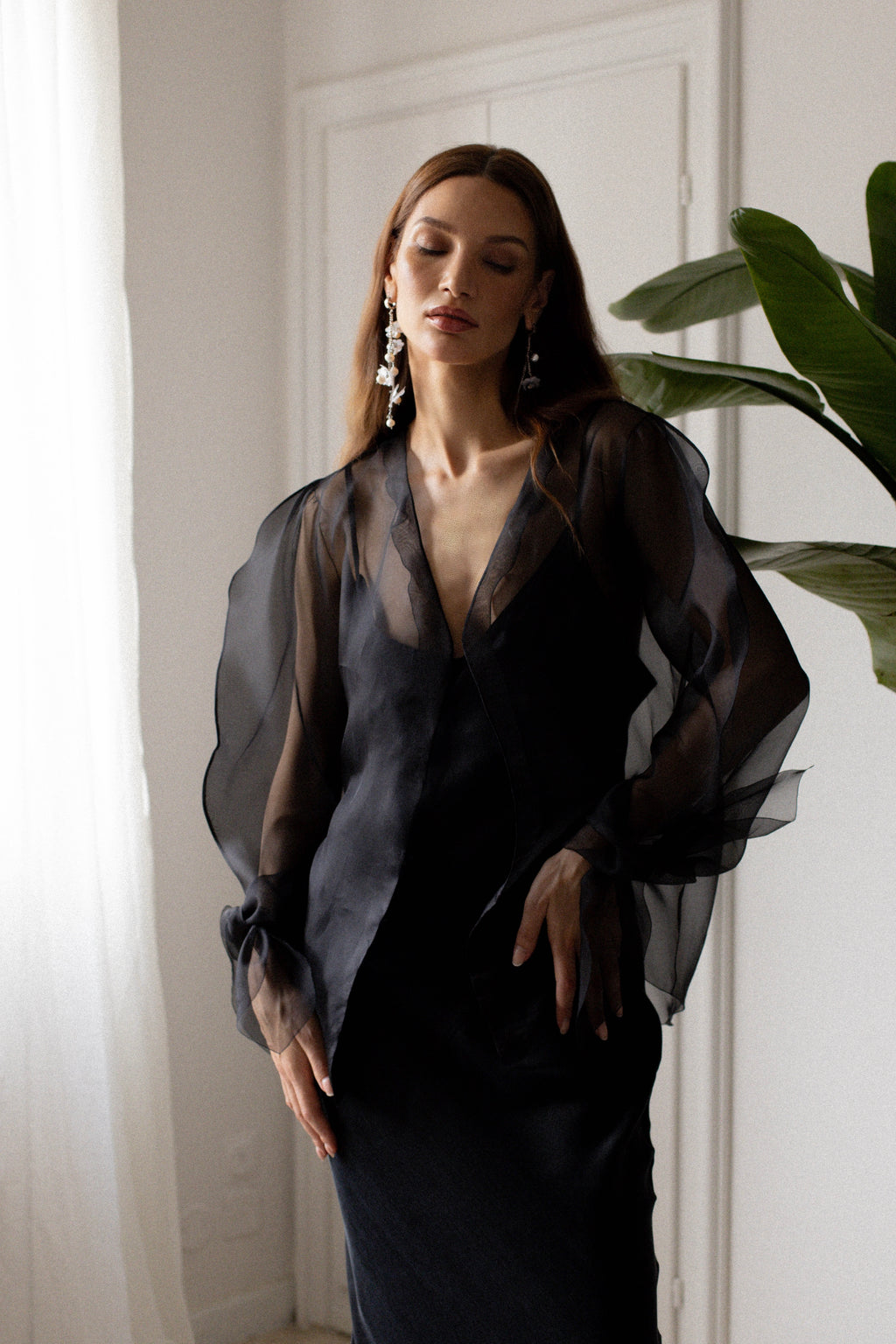 Soprabito in organza di seta